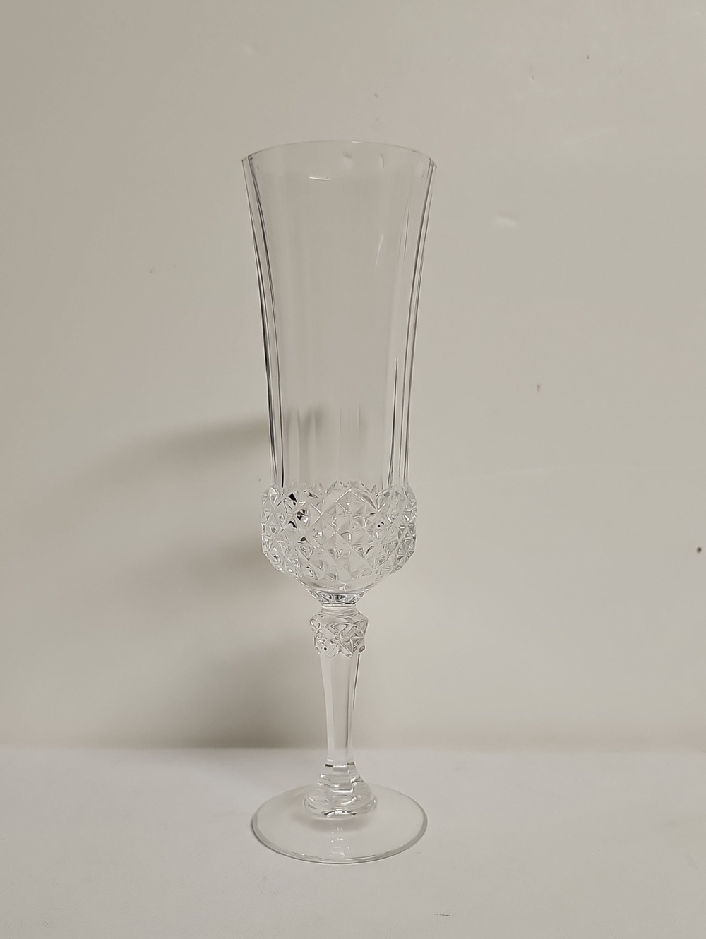 Vintage Cristal d'Arques Valencay Crystal Champagne Flute Glass
